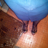 {username} - Stockings over wet floor