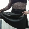 Joanne_Booker - New leather mini skirt